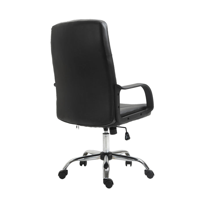 Director's chair Mega Chrome, eco-leather, black