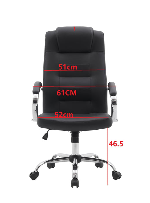 Executive chair Slash, eco-leather, ivory