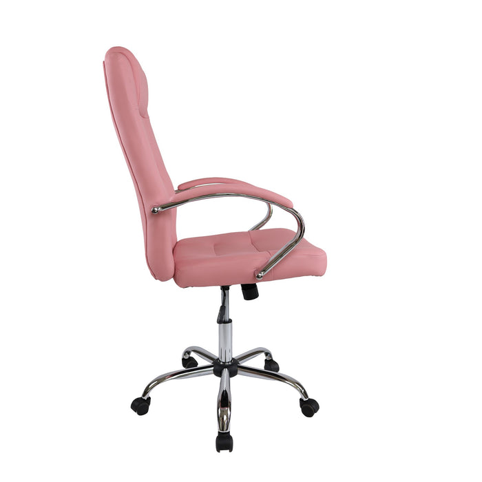 Executive chair Slash, eco-leather, pink