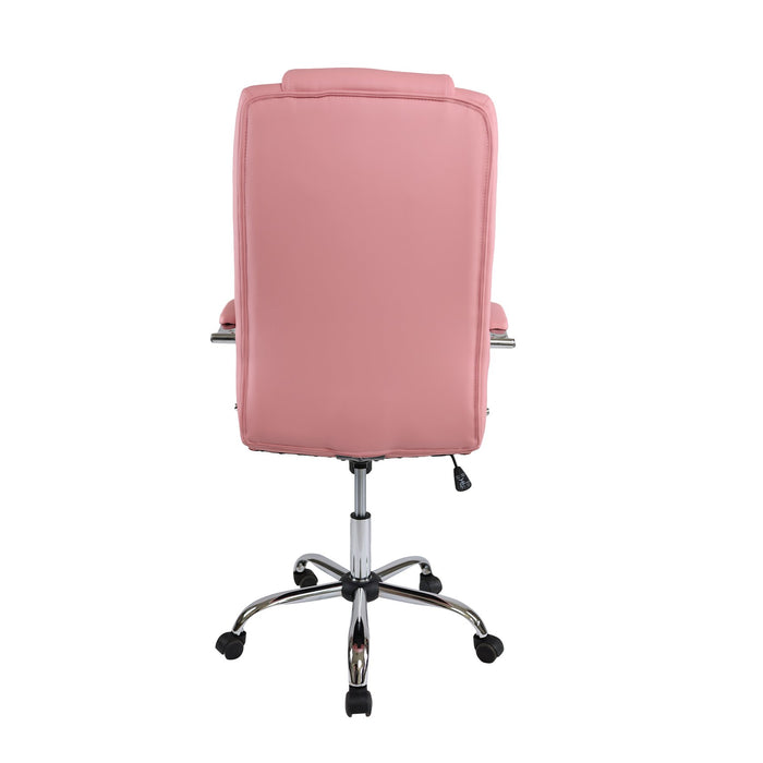 Executive chair Slash, eco-leather, pink