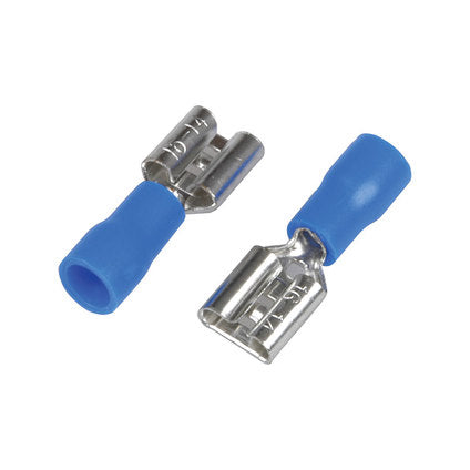 CABLE TERMINALS FLAT MALE, BLUE