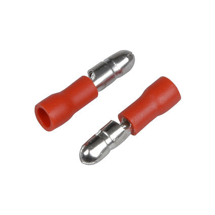 CABLE TERMINALS ROUND MALE, RED