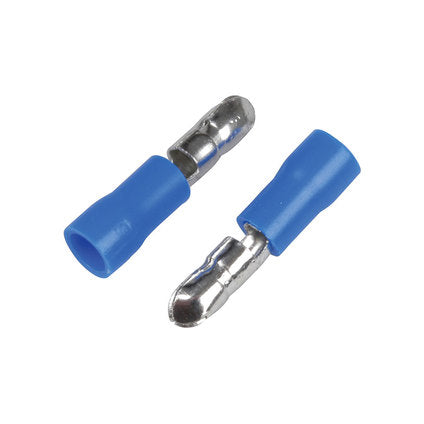 CABLE TERMINALS ROUND MALE, BLUE