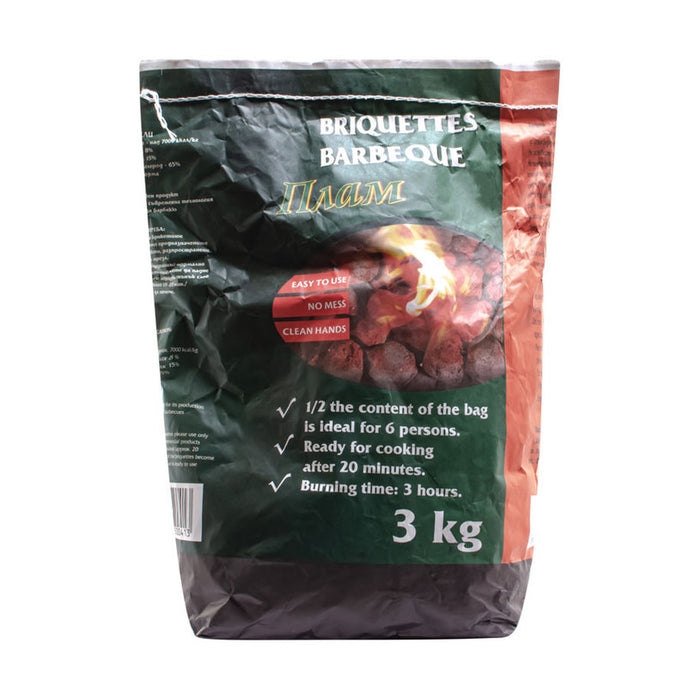 BRIQUETTES FOR BARBECUE 3KG PLAM