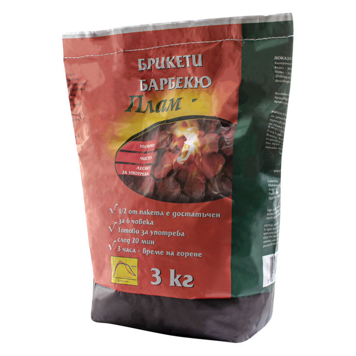 BRIQUETTES FOR BARBECUE 3KG PLAM