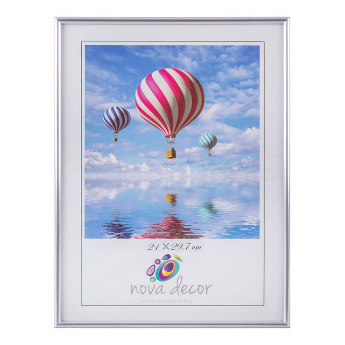 PLASTIC PHOTO FRAME A4 21X29.7 CM. THE SILVER BRIST