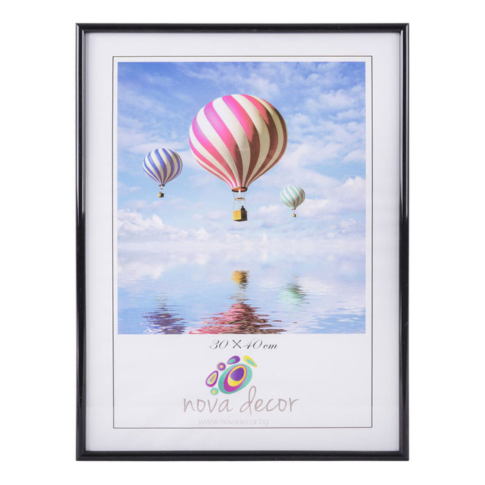 PLASTIC PHOTO FRAME 30X40 CM. BLACK