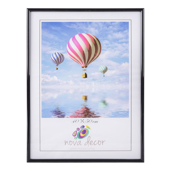 PLASTIC PHOTO FRAME 40X50 CM. BLACK