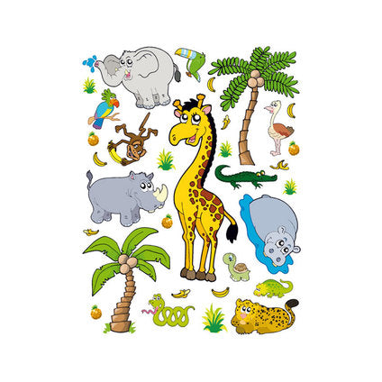 DISNEY STICKER 65X85CM./1 JUNGLE PART