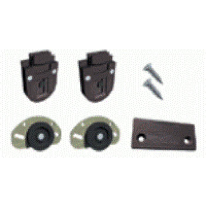 SET OF SLIDING DOOR MECHANISMS