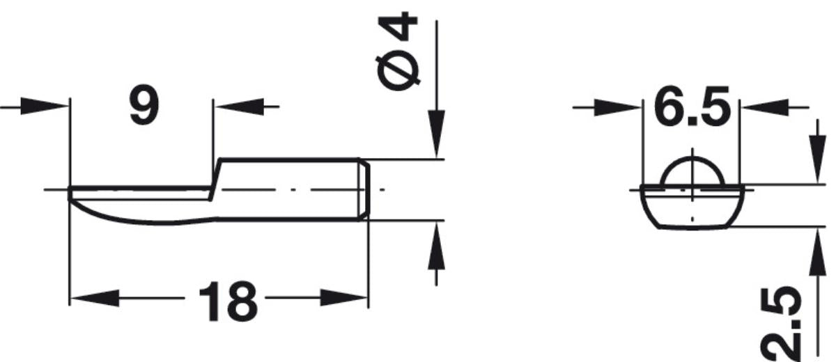 RAFTON CARRIER 20PCS HÄFELE F4 NICKEL