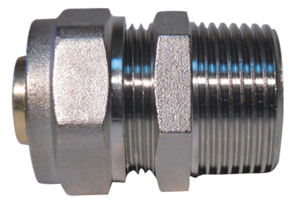 CONNECTION STRAIGHT 3/4X20 ALUMINUM MALE
