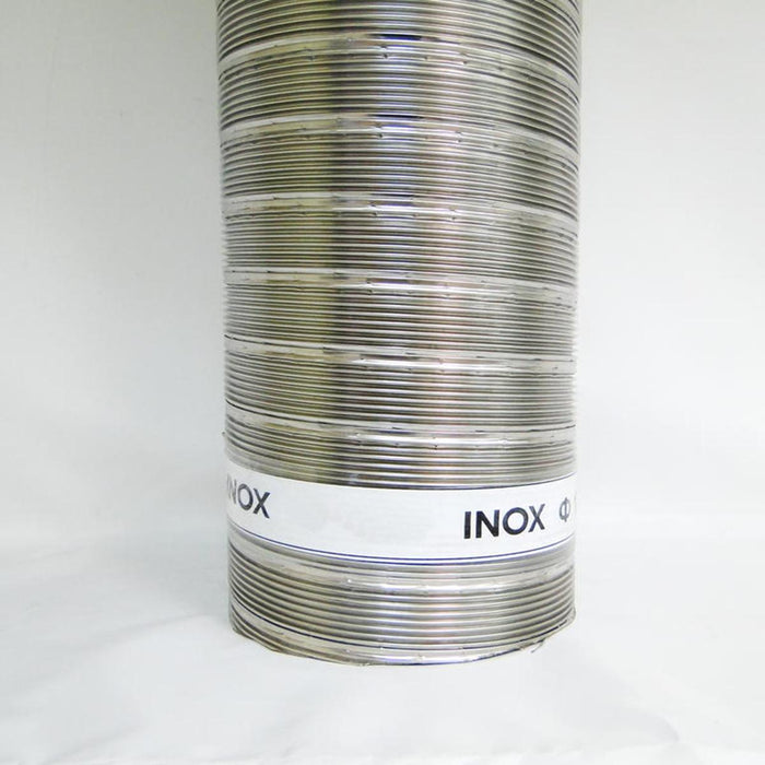 FLUE 2M F180 MM STAINLESS CORRUGATED