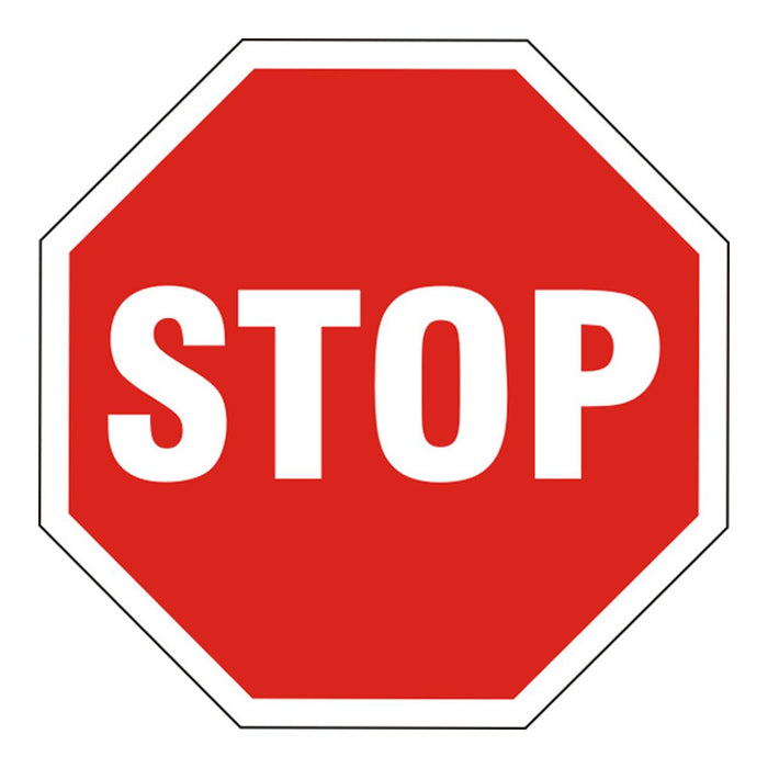 STICKER 12X12CM "STOP SIGN"