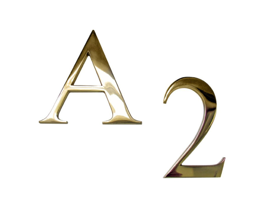 NUMBERS 12CM BRASS