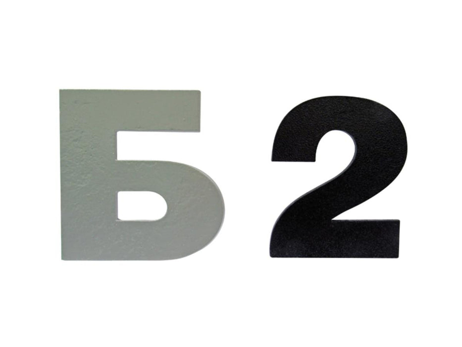 NUMBERS 8CM ALUMINUM BLACK/GRAY/WHITE