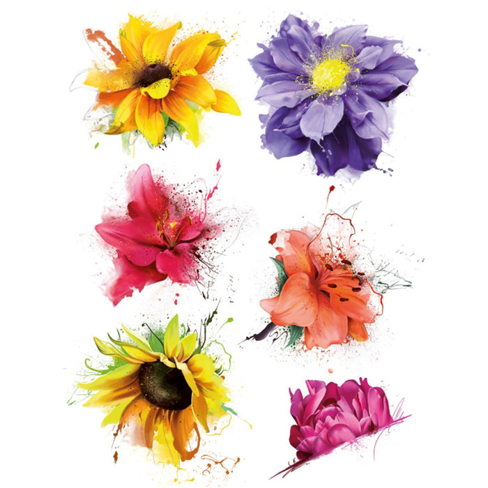 STICKER 65X85 ART FLOWERS