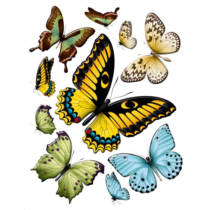 STICKER 65X85CM./1 PART BUTTERFLIES