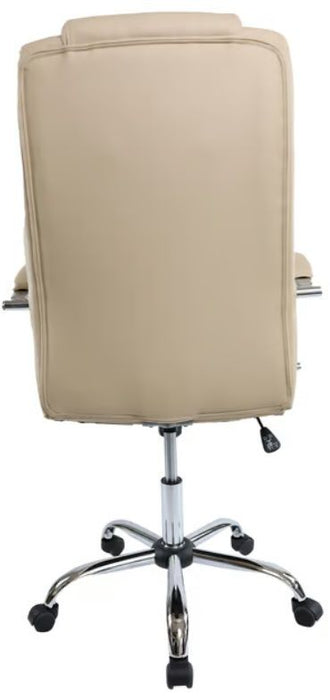 Executive chair Slash, eco-leather, ivory