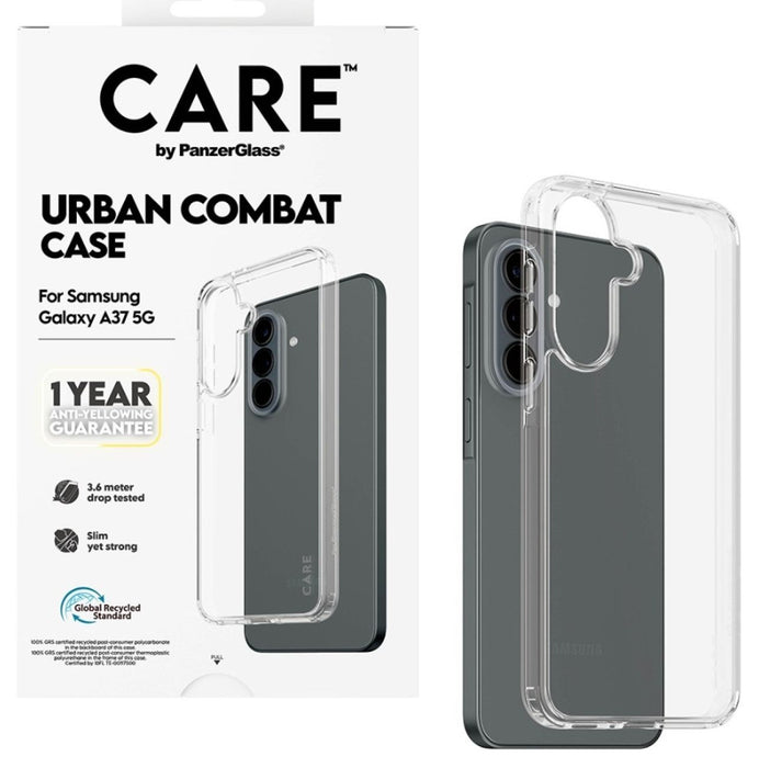 CARE by PanzerGlass Flagship Urban Combat Case for Samsung Galaxy A37 - Transparent