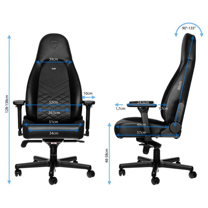 Gaming chair noblechairs ICON, Black