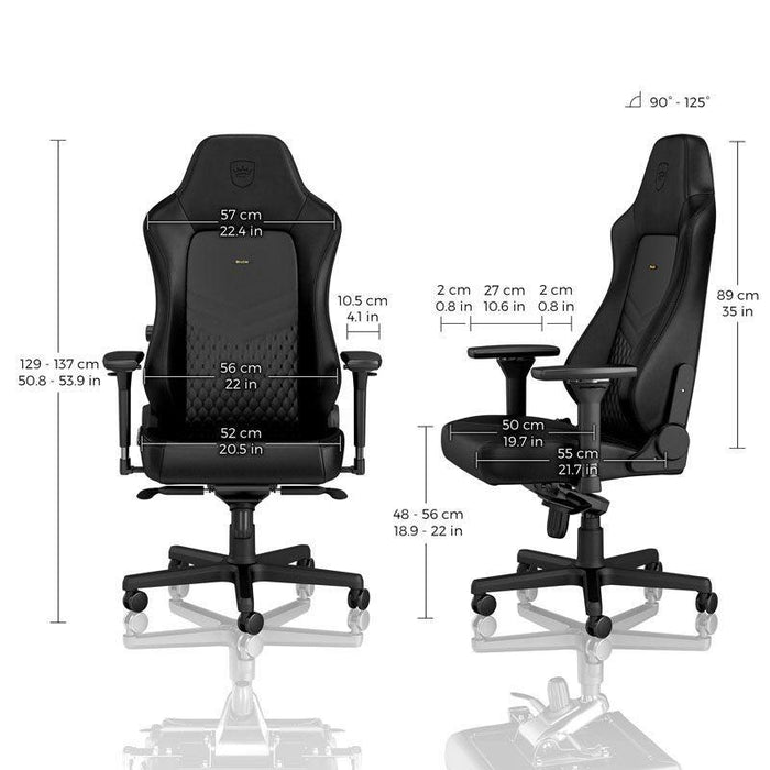 Gaming chair noblechairs HERO Real Leather, Black