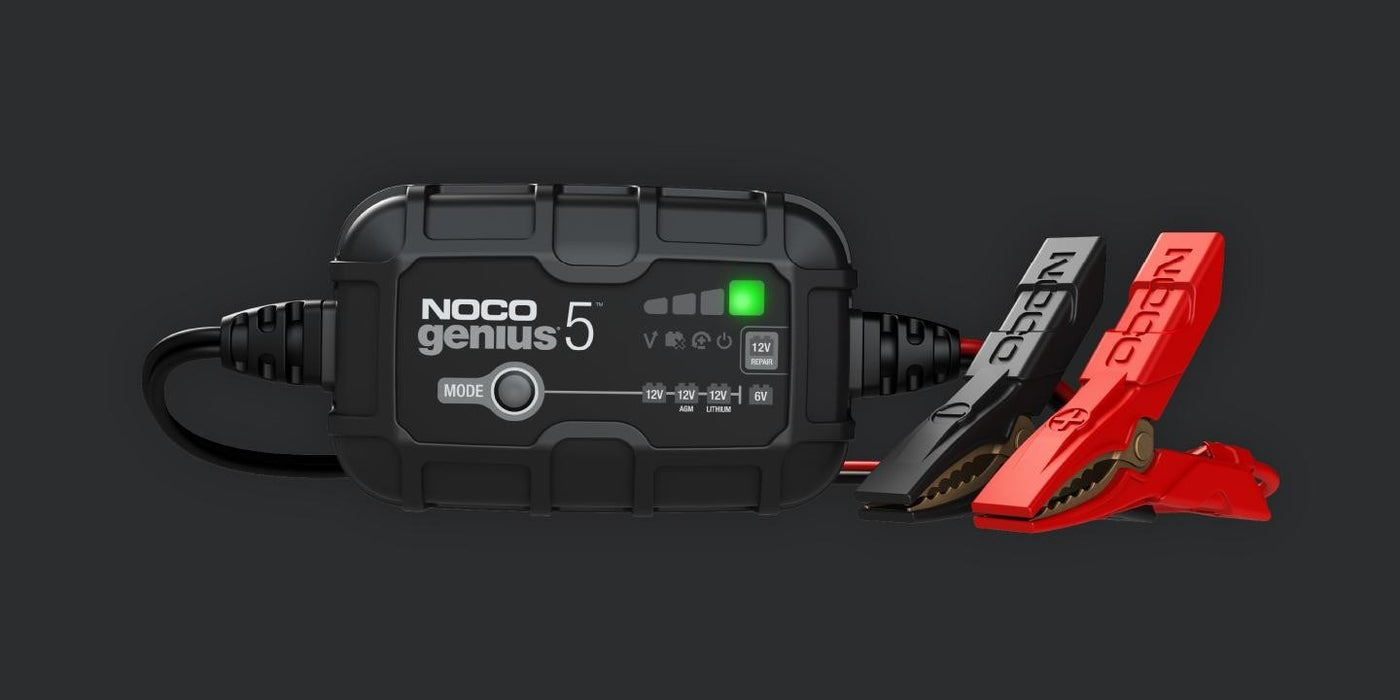 NOCO GENIUS5 5A Battery charger for 6V/12V batteries with maintenance and desulphurisation function