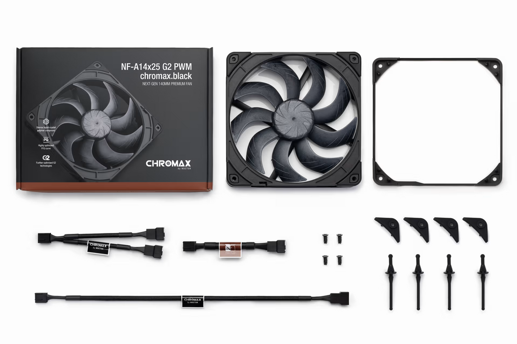 Fan Noctua A14x25 G2 PWM chromax.black