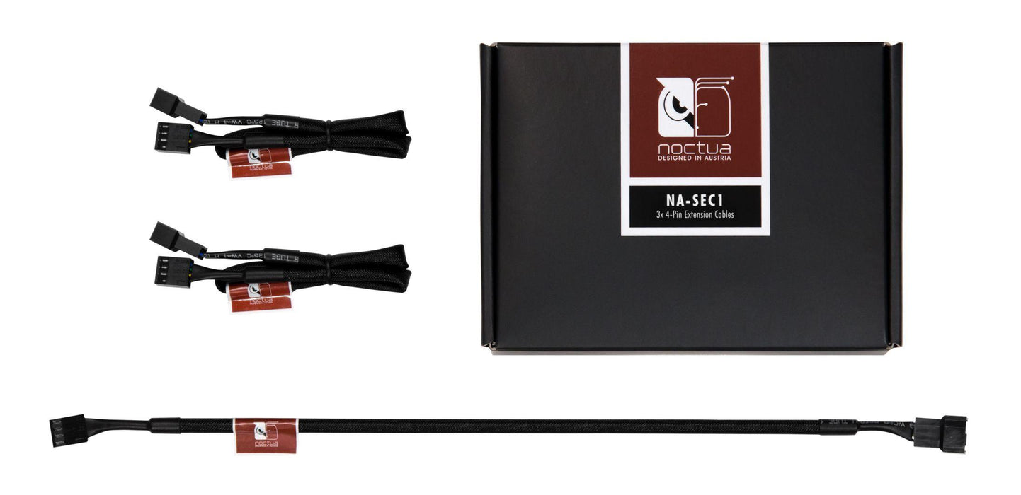 Noctua NA-SEC1 fan extension cable, 3 x 30 cm, for 4-pin PWM fans