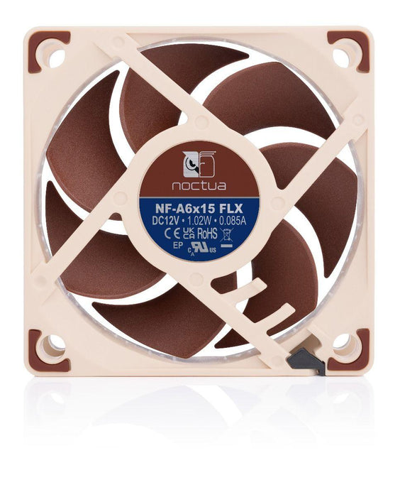 Noctua NF-A6x15 FLX fan, 60 x 60 x 15 mm