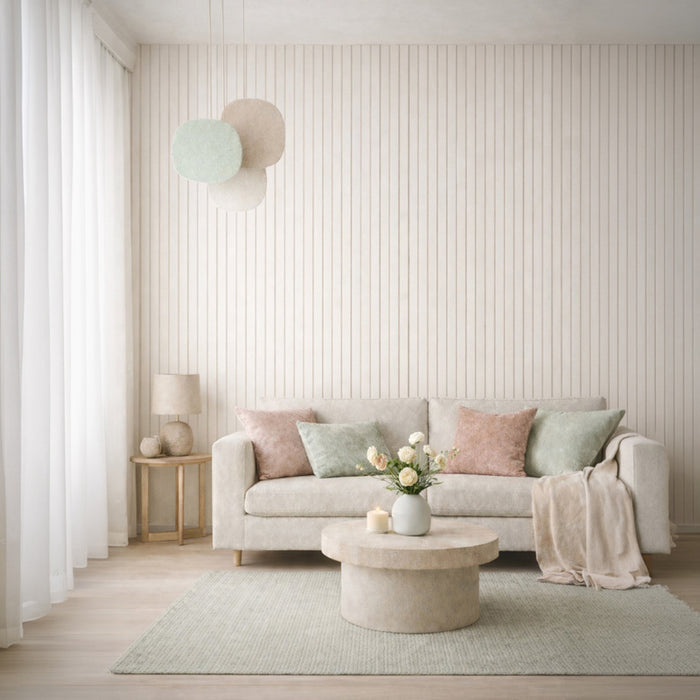3D HDPS WALL PANELS NOLINA SLAT WALL CORAL 2.6 M