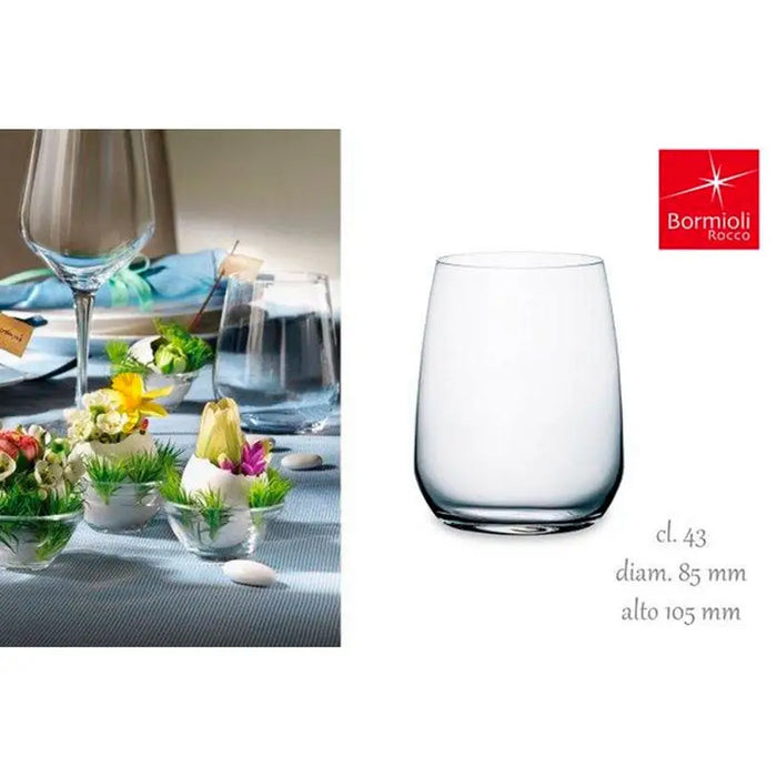 NON-ALCOHOLIC GLASS 430ML 3PCS RESTAURANT BORMIOLI ROCCO - Сервизи чаши и чинии<<<Домашни потреби<<<Кухня<<<Praktiker