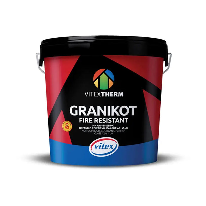 NON-FLAMMABLE PLASTER 1.5 MM BASE TR 25 KG VITEX GRANIKOT - Мазилки<<<Фасадни бои и мазилки<<<Подови и стенни
