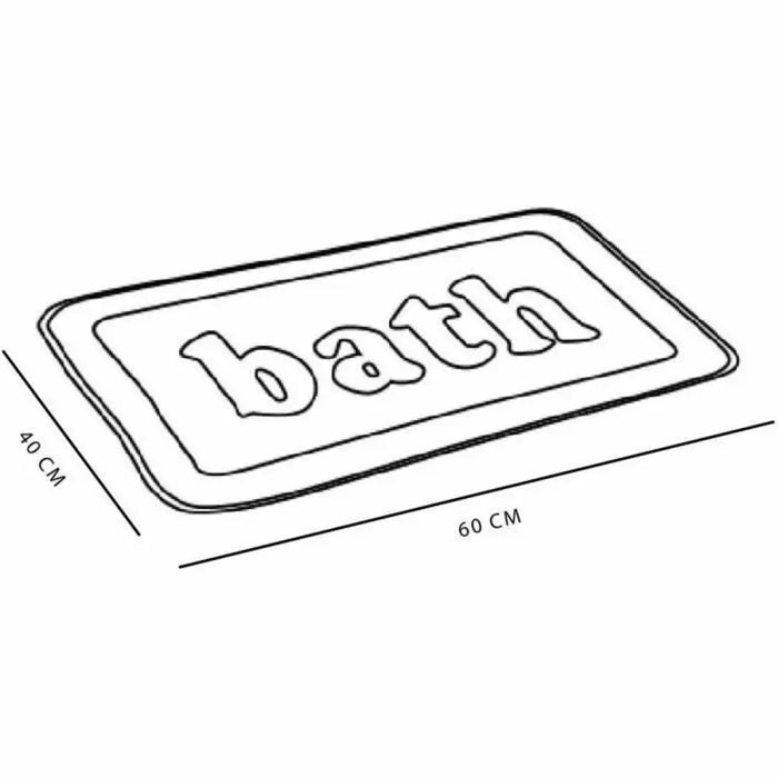 Non-Slip Bath Mat TODAY UTILITY Green 40 x 60 cm - Баня<<<Дом Градина<<<BigBuy&&&Завеси и килими<<<Баня<<<Дом