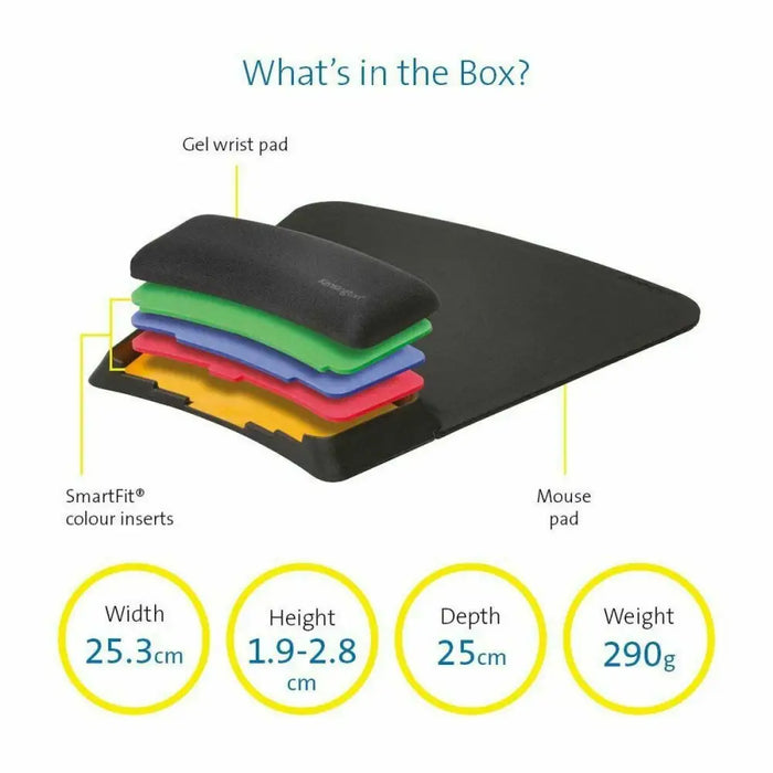 Non-slip Mat Kensington SmartFit Black - Компютър Игри<<<Компютри| Електроника<<<BigBuy&&&Гейминг Мишка и Подложка за