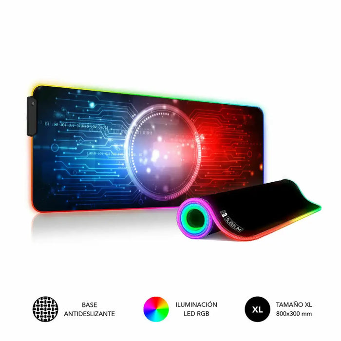 Non-slip Mat Subblim SUBMP02RGB12 80 x 30 cm - Компютър Игри<<<Компютри| Електроника<<<BigBuy&&&Гейминг Мишка и