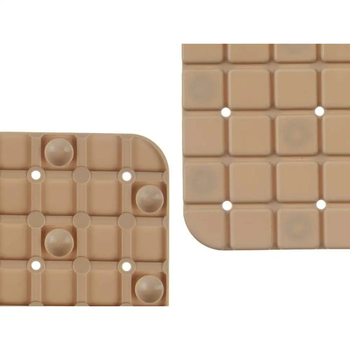 Non-slip Shower Mat Berilo Beige PVC 50,3 x 50,3 x 0,7 cm Frames (6 Units) - Баня<<<Дом Градина<<<BigBuy&&&Завеси и