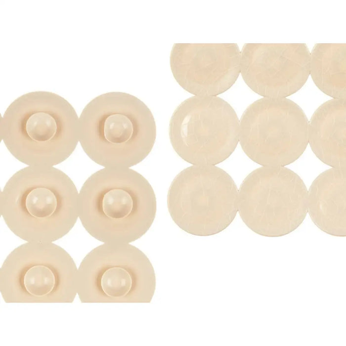 Non-slip Shower Mat Berilo Beige PVC 6 x 36 x 6 cm 68 x 36 x 1 cm (6 Units) - Баня<<<Дом Градина<<<BigBuy&&&Завеси и
