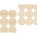 Non-slip Shower Mat Berilo Beige PVC 6 x 36 x 6 cm 68 x 36 x 1 cm (6 Units) - Баня<<<Дом Градина<<<BigBuy&&&Завеси и
