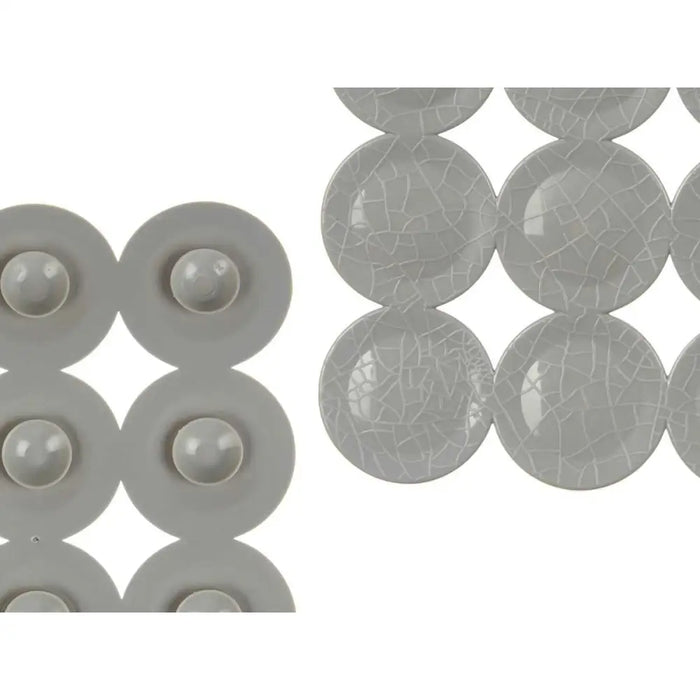 Non-slip Shower Mat Berilo Grey PVC 6 x 38 x 6 cm 6 x 36 x 6 cm 68 x 36 x 1 cm (6 Units) - Баня<<<Дом