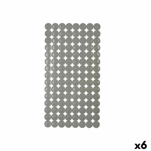 Non-slip Shower Mat Berilo Grey PVC 6 x 38 x 6 cm 6 x 36 x 6 cm 68 x 36 x 1 cm (6 Units) - Баня<<<Дом