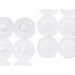 Non-slip Shower Mat Berilo White PVC 6 x 38 x 6 cm 68 x 36 x 1 cm 68 x 1 x 36 cm (6 Units) - Баня<<<Дом