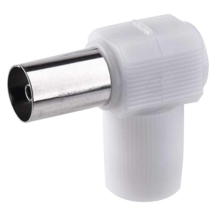 TV SOCKET FEMALE 90° FOR EMOS COAXIAL