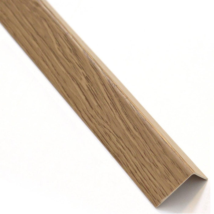 PVC CORNER PROFILE 11X11MM/1M LIGHT WOOD