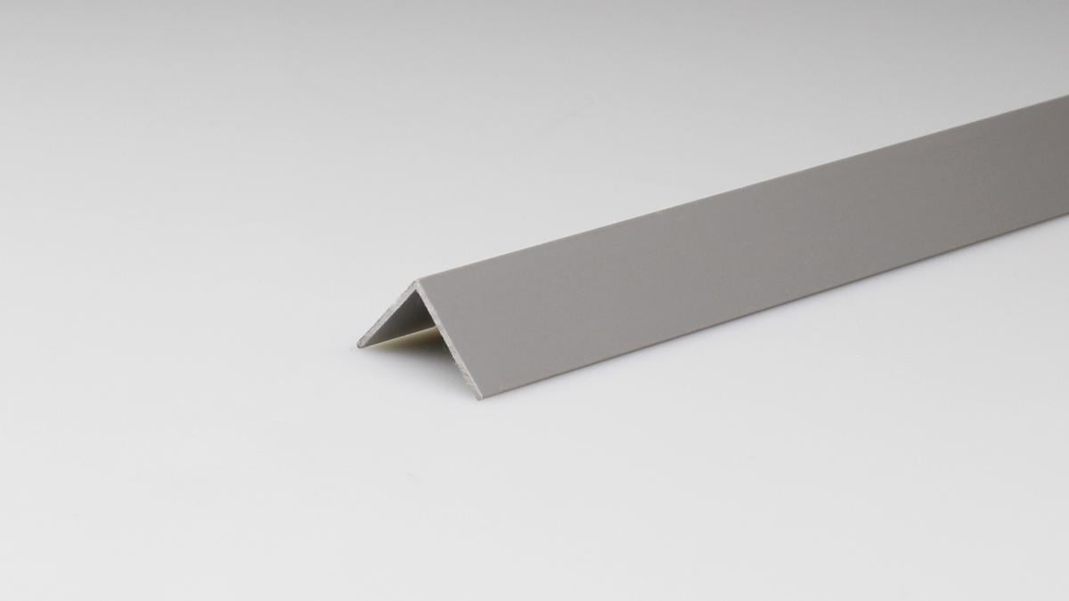 PVC CORNER PROFILE 20X20MM/2M GRAY SATIN