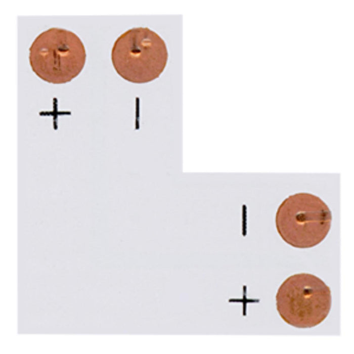 CORNER CONNECTOR FOR LED STRIP 8MM 2PCS