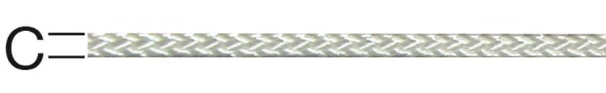 ROPE POLYAMIDE KNITTED 4MM