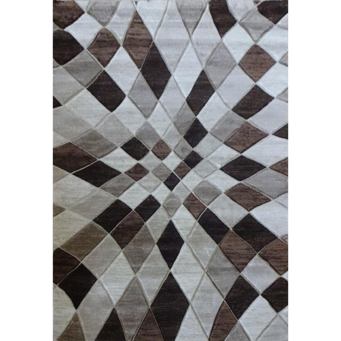 CARPET GEO HAND CUT 80X150CM CREAM