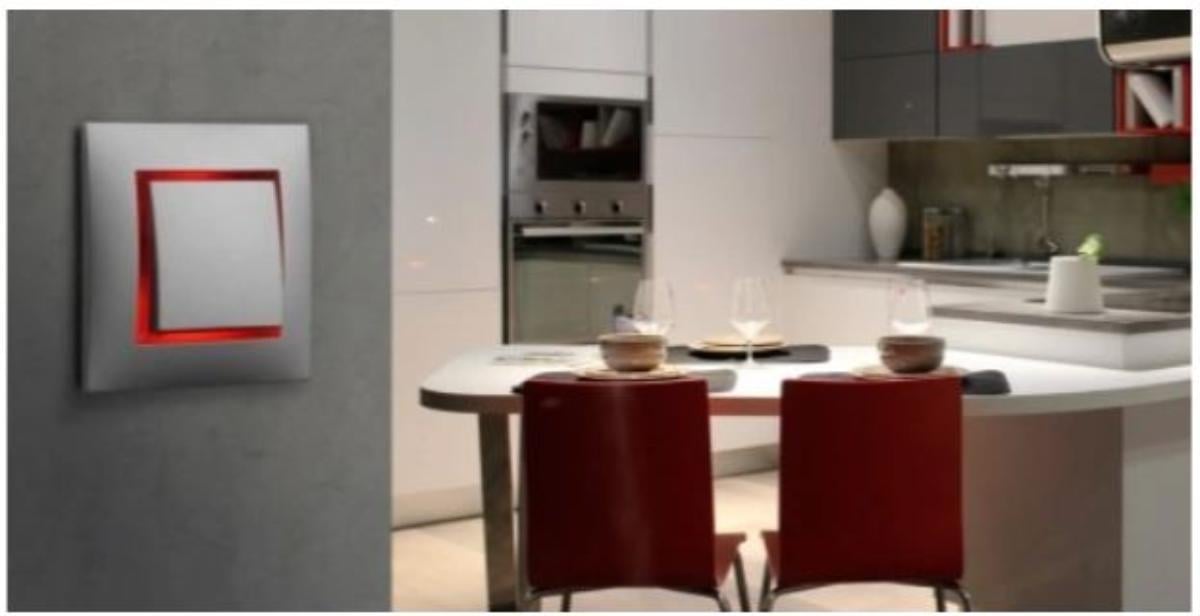 DECORATIVE ELEMENT LED BACKLIGHT RED