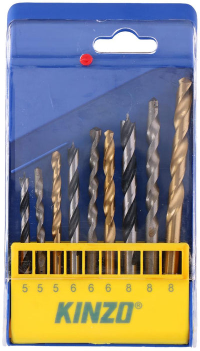 DRILL BIT SET 5/8MM 9 PIECES